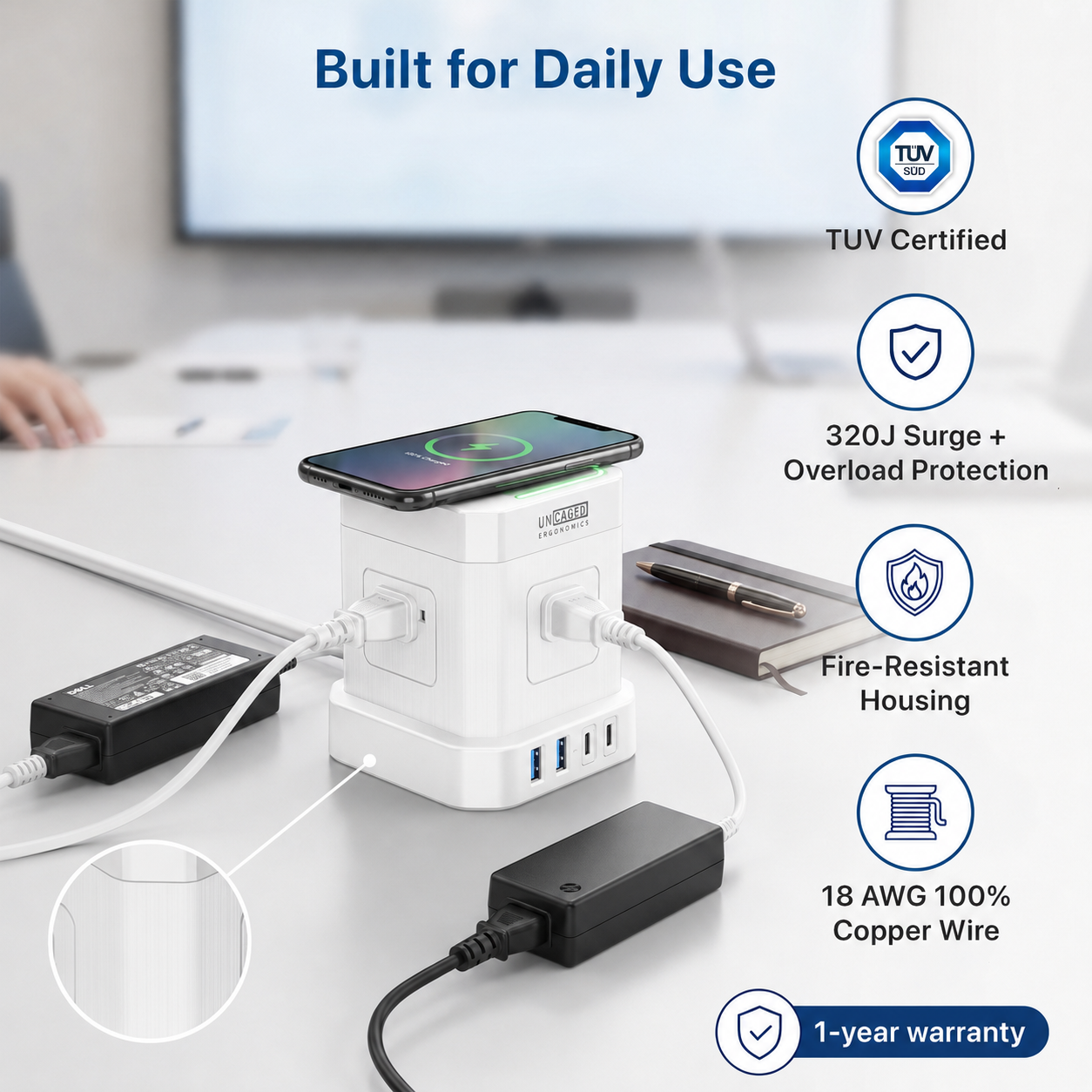 Wireless Cube Power Strip