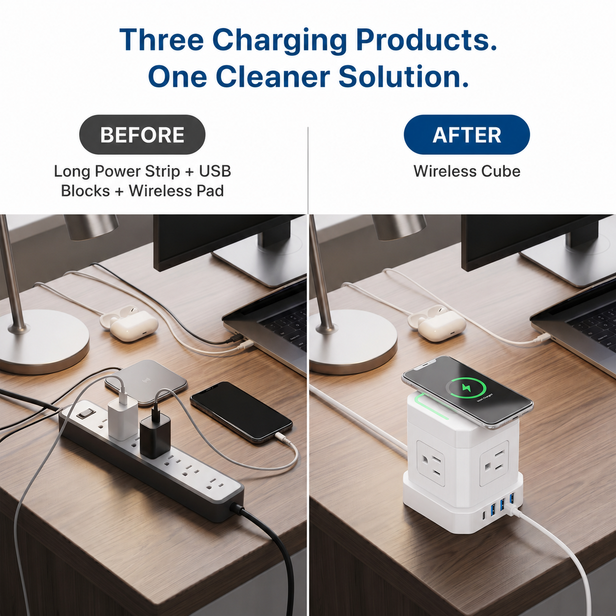 Wireless Cube Power Strip