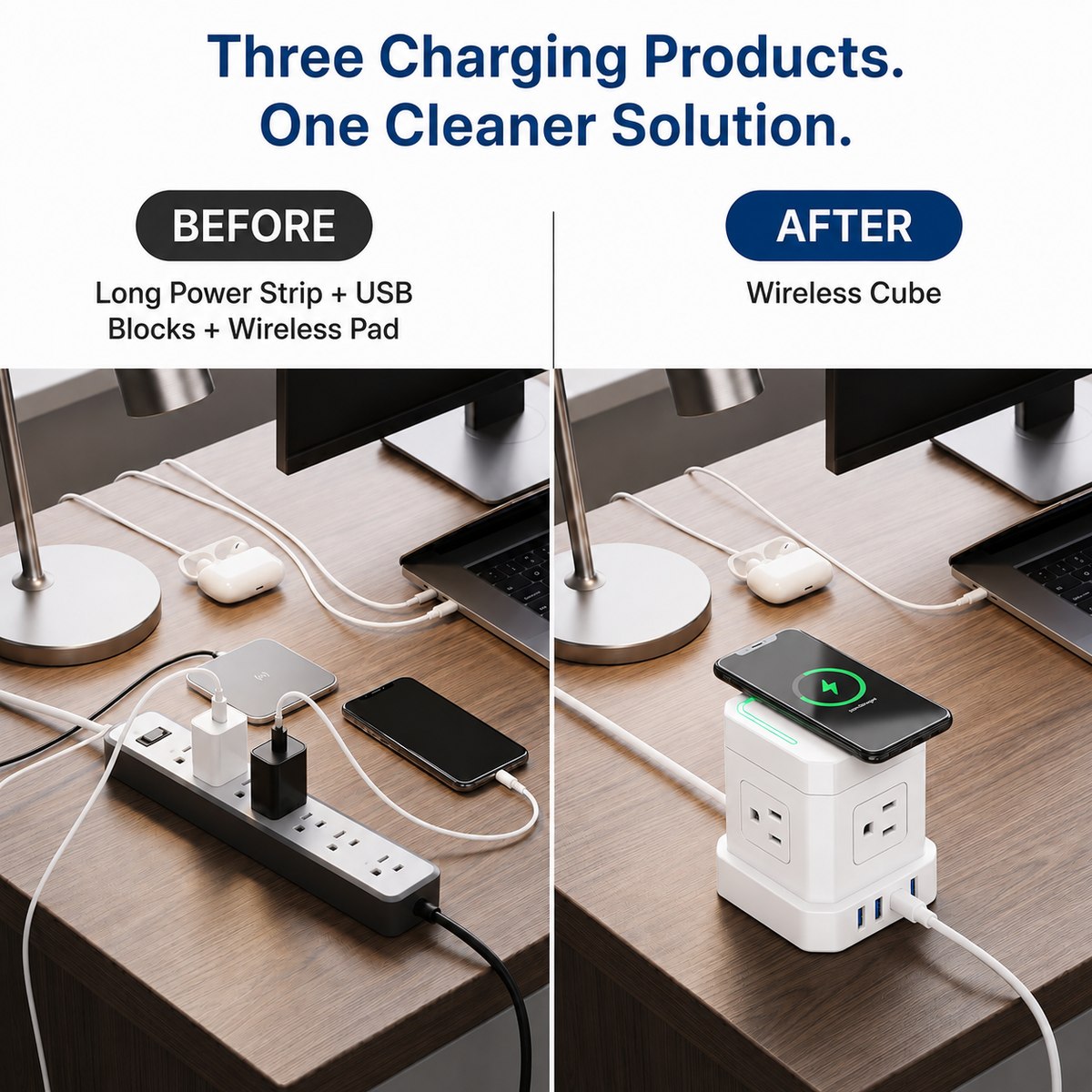 Wireless Cube Power Strip