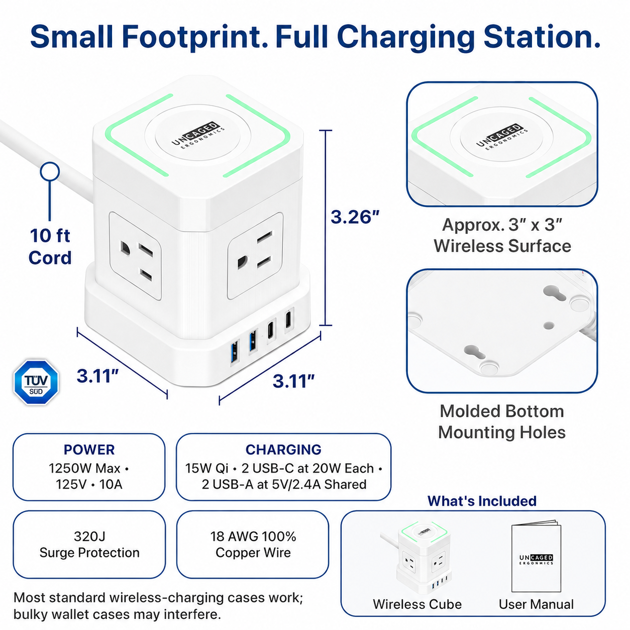 Wireless Cube Power Strip