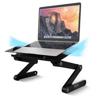 WorkEZ Best Adjustable Laptop Stand Ergonomic Lap Desk For Bed Tray ...