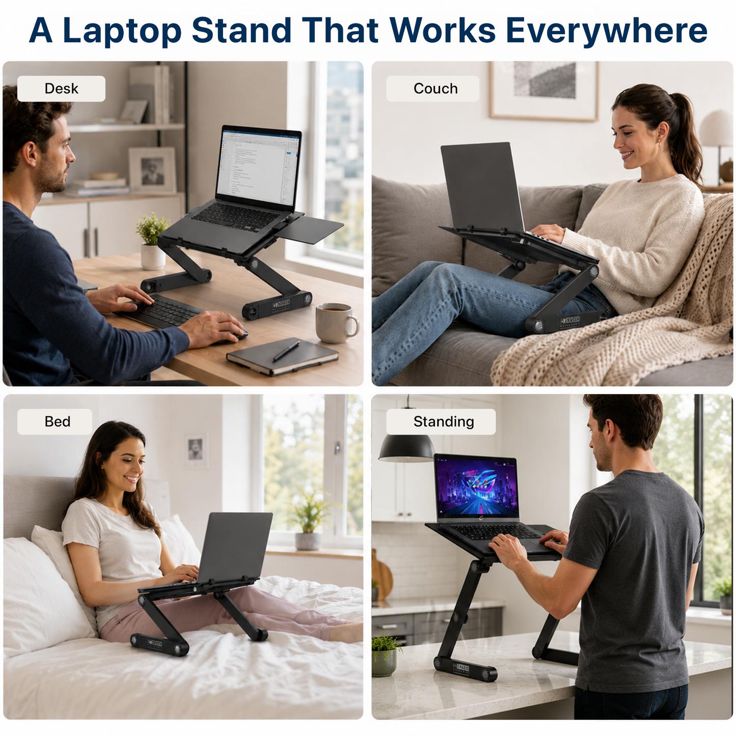 WorkEZ Best Adjustable Laptop Stand & Lap Desk