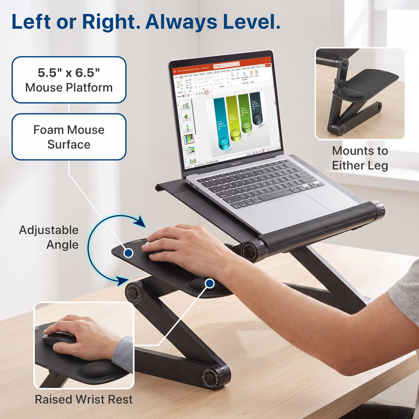 WorkEZ Cool - Complete Laptop + Mouse Workstation