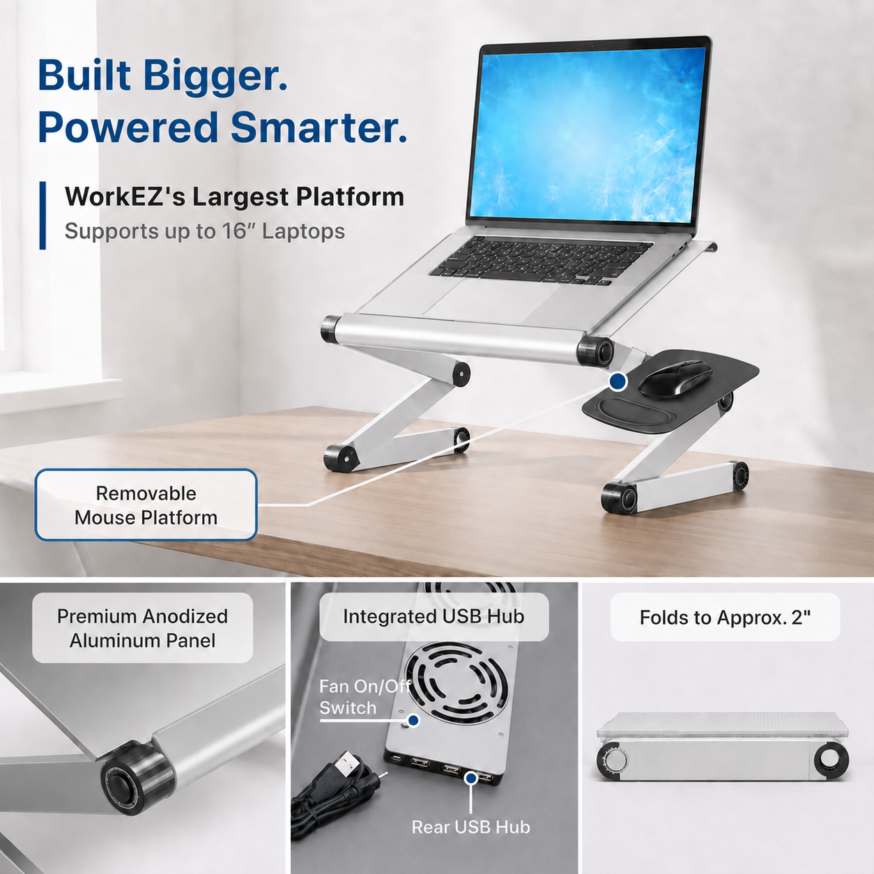 WorkEZ Cool - Complete Laptop + Mouse Workstation