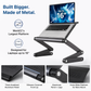 WorkEZ Executive - Wide Laptop Stand with Dual Fans & 3-Port USB Hub