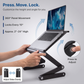 WorkEZ Executive - Wide Laptop Stand with Dual Fans & 3-Port USB Hub