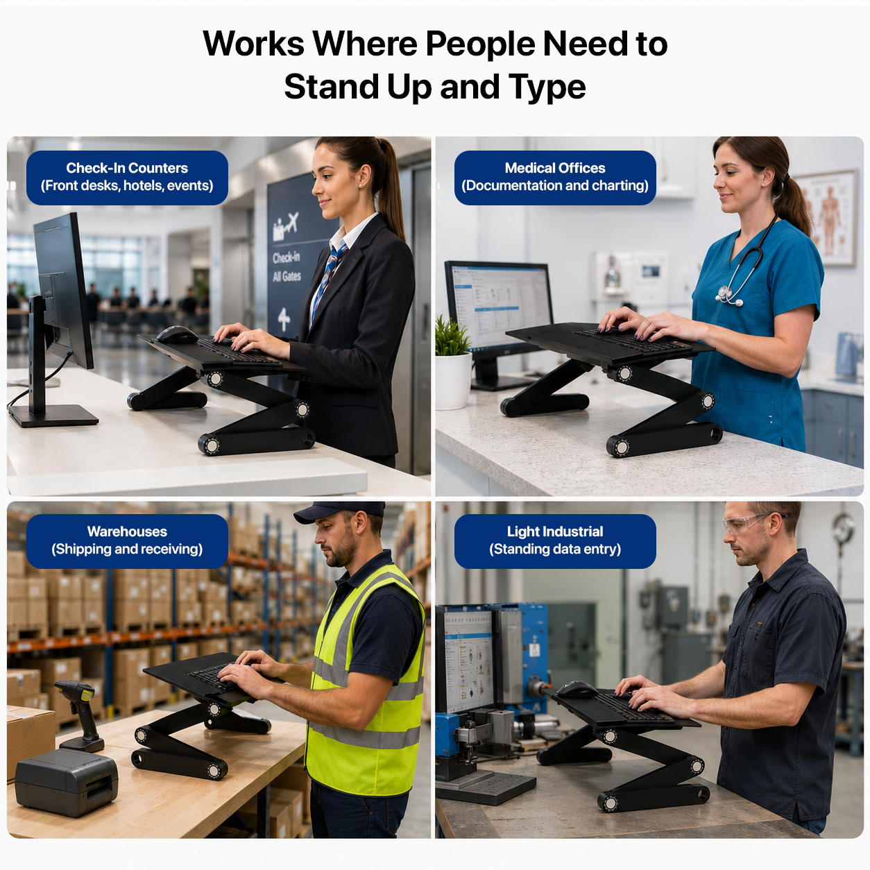 WorkEZ Adjustable Keyboard Stand