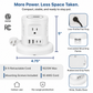 Wireless Retractable Power Strip with 15W Wireless Charger