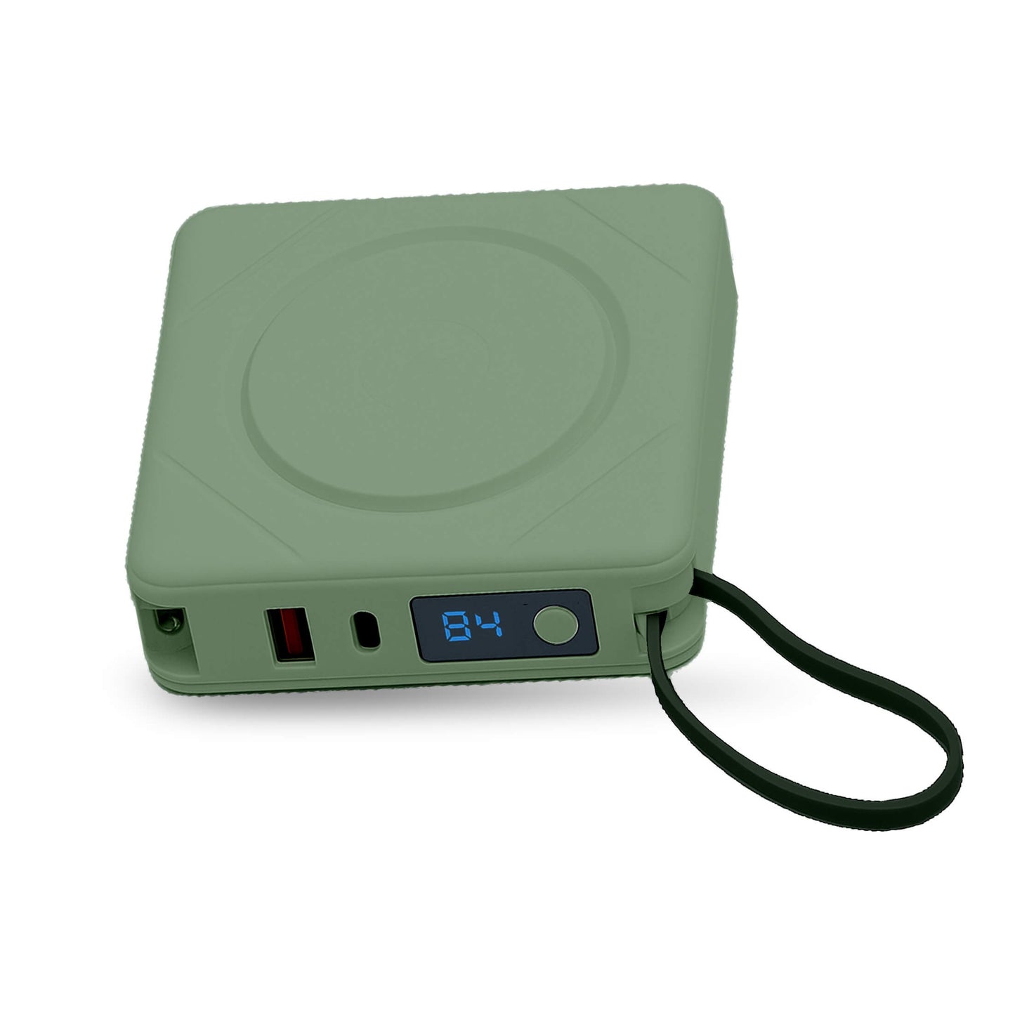 Uncaged Ergonomics 8-in-1 Power Bank – Wireless, Watch & Built-In Cable Charger (10,000 mAh)