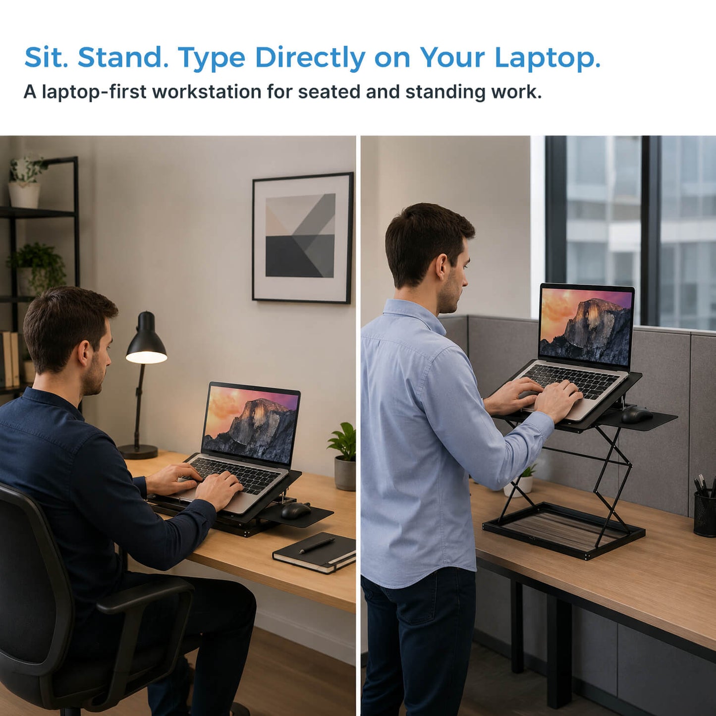 CD4 Ergonomic Laptop Stand and Standing Desk