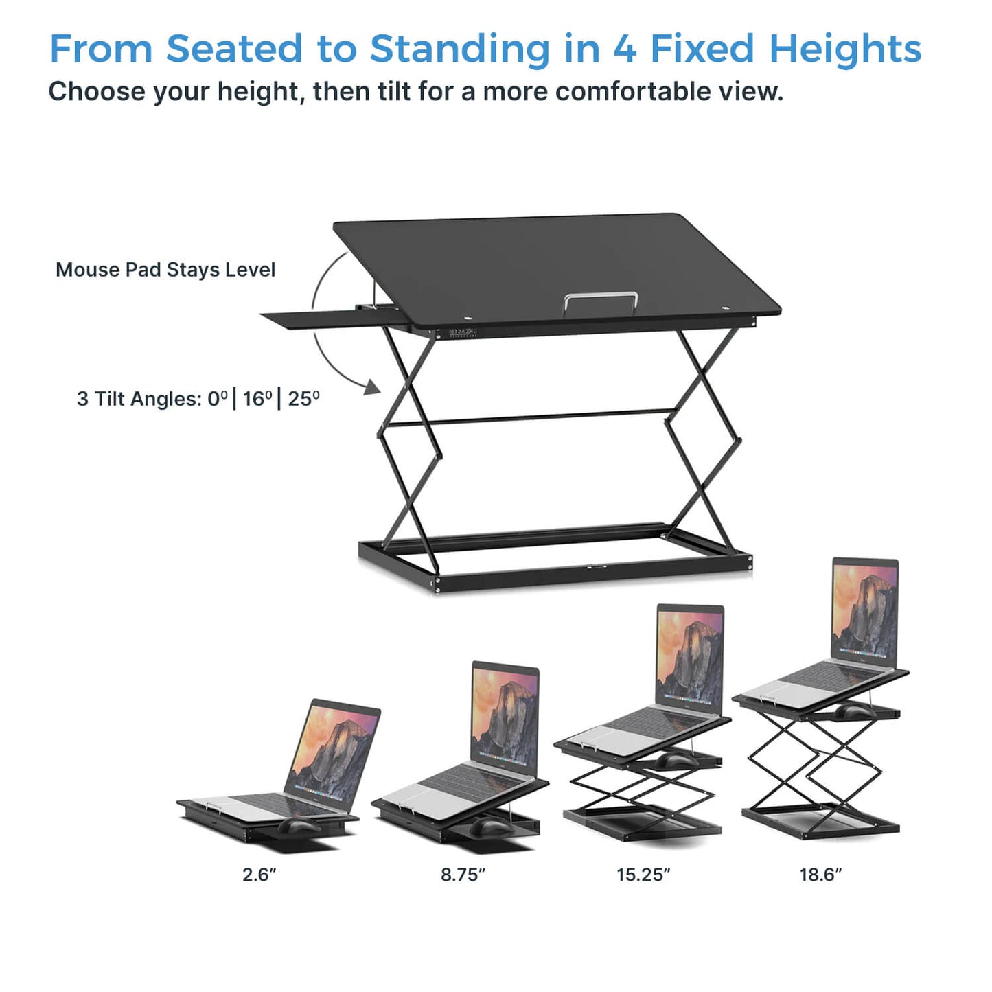 CD4 Ergonomic Laptop Stand and Standing Desk