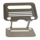Silver aluminum ergonomic laptop stand for desk