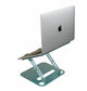 Aluminum laptop stand for desk. The adjustable height blue aluminum laptop stand is a perfect desktop laptop stand