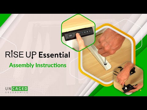 How To Assemble Rise Up Essential Electrci Standing Desk Small Affordable Sit Stand Desk
